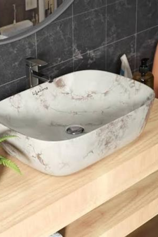Three Hole Semi Counter Wash Basin