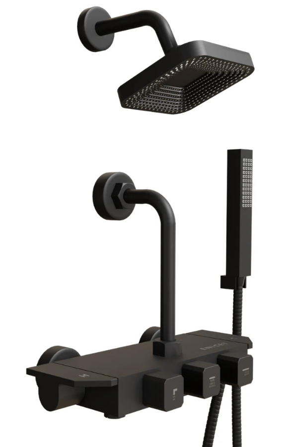 3 in 1 Piano Wall Mixer for Bathroom