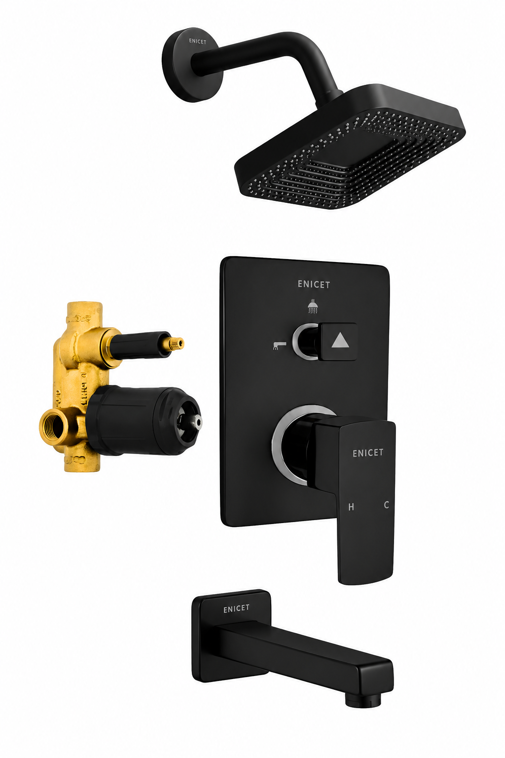 Brass High Flow Diverter Set