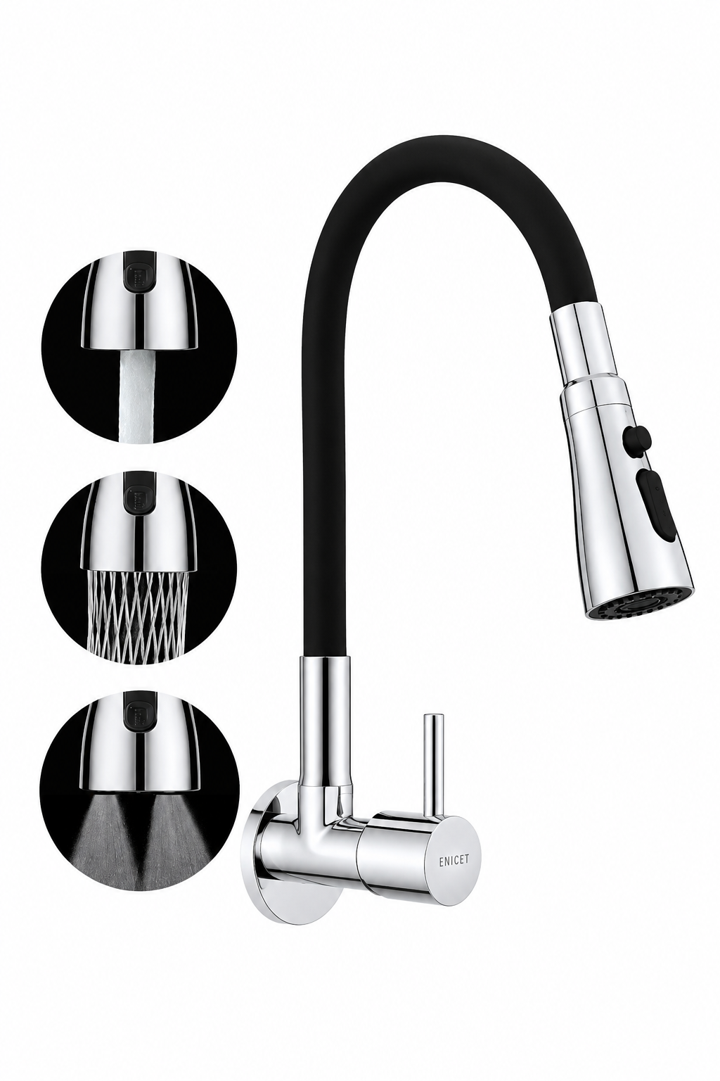 Enicet Flexible Neck Sink Tap for Kitchen